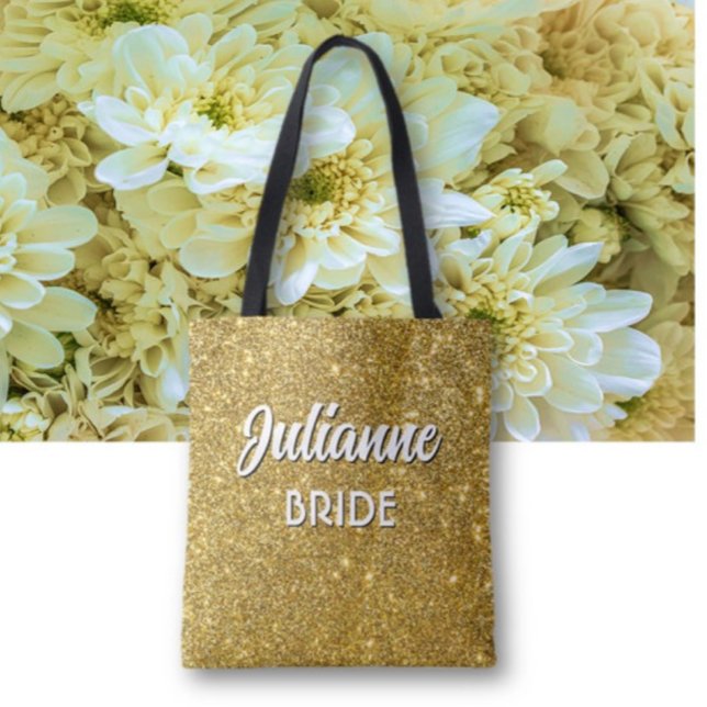 Bride's Bling! Custom cute Wedding party Tasche (Von Creator hochgeladen)
