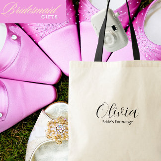 Bride's Entourage, Individuelle Name, Script, Hoch Tragetasche