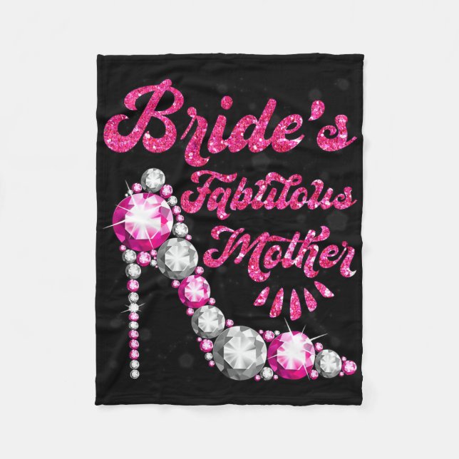 Bride's fabelhafte Mutter glückliche Hochzeit Marr Fleecedecke (Vorderseite)