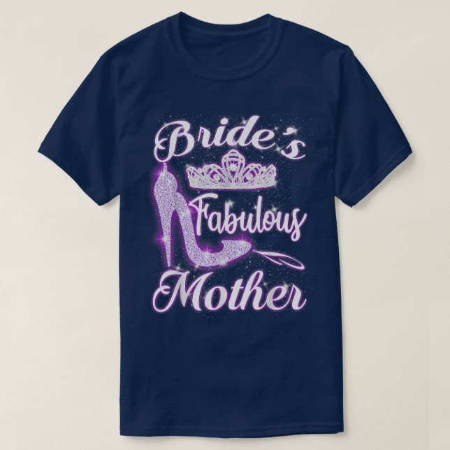 Brides fabelhafte Mutter glückliche Hochzeit T-Shirt (Design vorne)