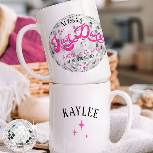 Bride's Last Disco Junggeselinnen-Abschied Geschen Kaffeetasse