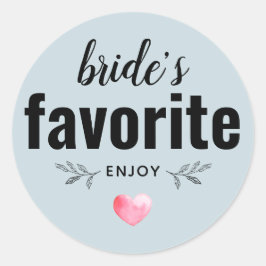 Brides Lieblingsstiftung Runder Aufkleber