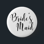 Bride's Maid Modern Black Script Typografie (30) Button<br><div class="desc">Mein innerer Grammatik-Snob bestand darauf, dass ich eine Version dieses Knopfes mit einem Apostrophe einschließen sollte. Wenn es Ihnen egal ist oder Sie es nicht brauchen, gibt es andere Versionen, die diesen hübschen Schriftart verwenden, und Sie können eine davon auswählen. Wenn auch Sie gewollt haben, ein wenig "Punctuation" im Design...</div>