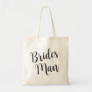 Brides Man Script Tote Bag - Stilvoll und praktisc Tragetasche