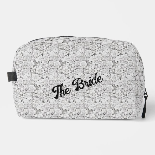 Brides personalizable Floral Waschbeutel (Vorderseite)