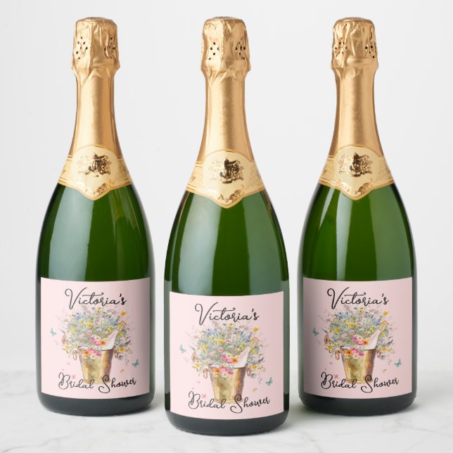 Brides riesiges Wildblume Bouquet Brautparty (Flaschen)