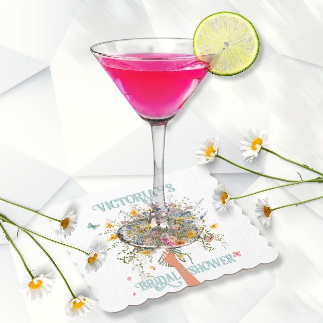 Brides riesiges Wildblume Bouquet Brautparty Untersetzer (Von Creator hochgeladen)