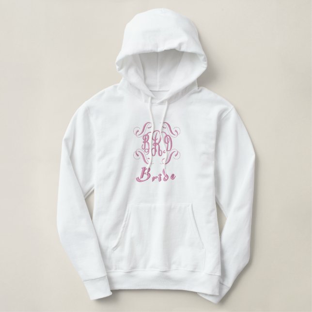 Brides Shirt mit Initialen (Design vorne)