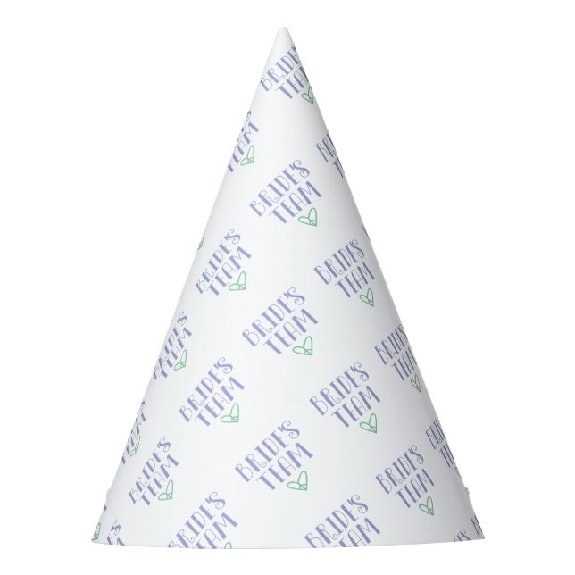 Brides Team Periwinkle Partyhütchen (Vorderseite)