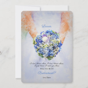 Bridesmädchen-Anfrage Einladung