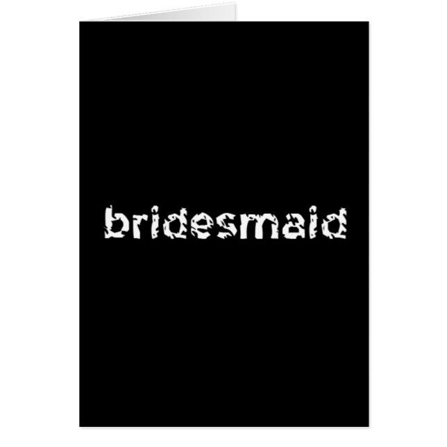 Bridesmaid (Devant)