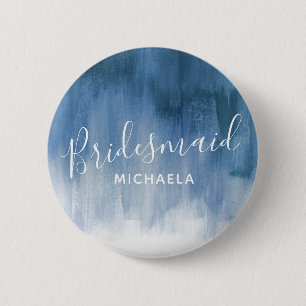 Bridesmaid abstrakte Hochzeitsknöpfe Button