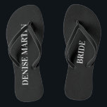 Bridesmaid Beach Wedding Bachelorette Brautparty Flip Flops<br><div class="desc">Bridesmaid Beach Wedding Bachelorette Brautparty Flip Flops</div>