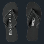 Bridesmaid Beach Wedding Bachelorette Brautparty Flip Flops<br><div class="desc">Bridesmaid Beach Wedding Bachelorette Brautparty Flip Flops</div>