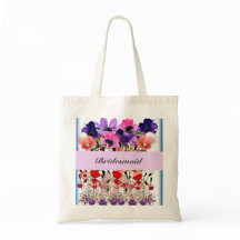 Bridesmaid Blume Wedding Verlobung Tote Bag