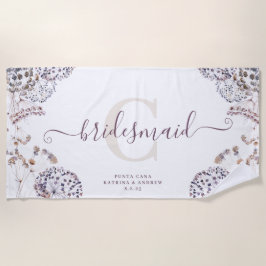 Bridesmaid Boho Beach Handtuch