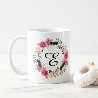 Bridesmaid Boho, personalisierte monogrammatische Kaffeetasse