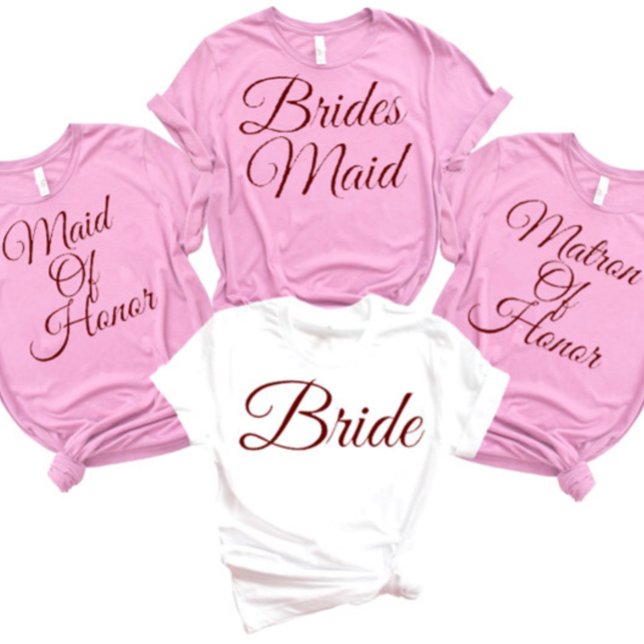 Bridesmaid Brautparty Bachelorette Trauzeugin T-Shirt (Von Creator hochgeladen)