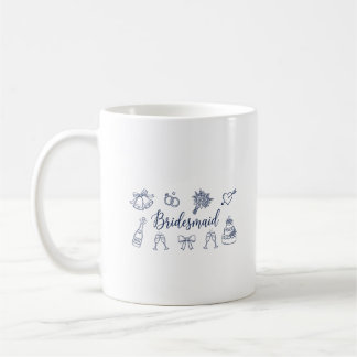 Bridesmaid Bride Squad Bow Bridal Party Wedding Kaffeetasse