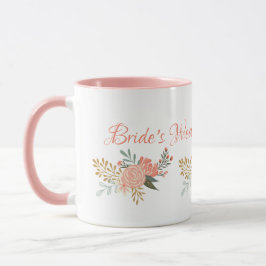 Bridesmaid/Bride Whimsikrosa Blumendesign Tasse