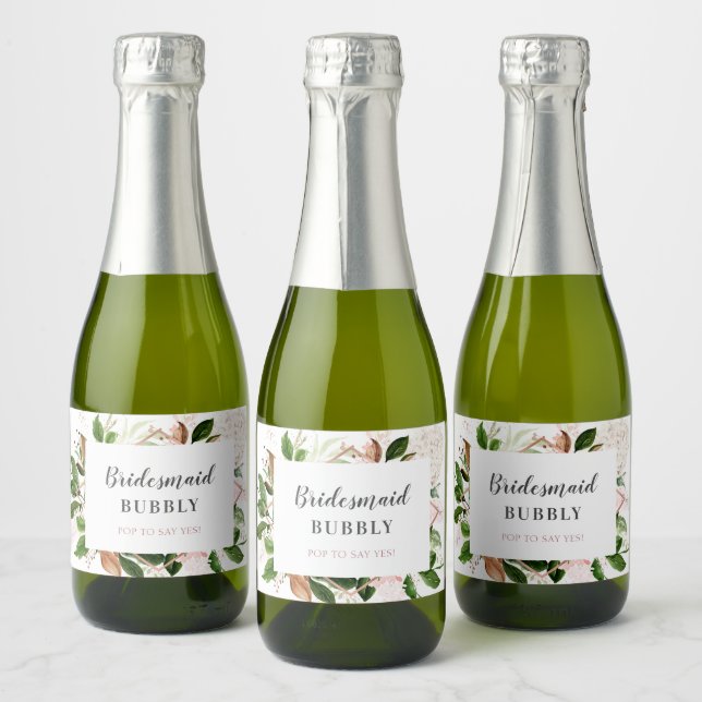 Bridesmaid Bubbly Brautparty Vorschlag (Flaschen)