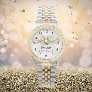 Bridesmaid-Bugbeige Armbanduhr