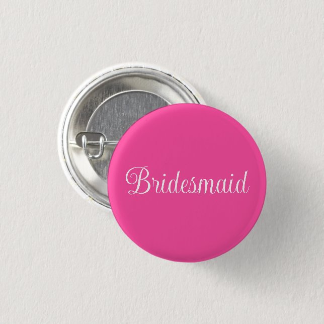 Bridesmaid Button (Vorne & Hinten)