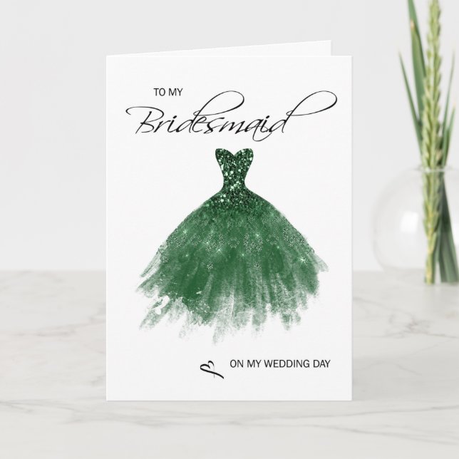 Bridesmaid Carte de remerciements (Devant)