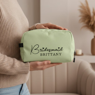Bridesmaid Dopp Kit, Individuelle Name Brautparty  Waschbeutel