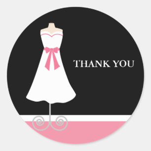Bridesmaid Dress Runder Aufkleber