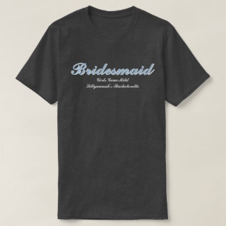 Bridesmaid Dusty Blue Junggeselinnen-Abschied Matc T-Shirt