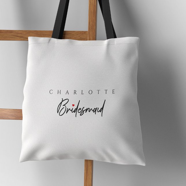 Bridesmaid Elegante: Personalisiertes Brautparty Tasche (Bridesmaid Elegance Personalized Bridal Party Tote Bag )