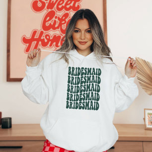 Bridesmaid Emerald Custom Matching Brautparty Hoodie