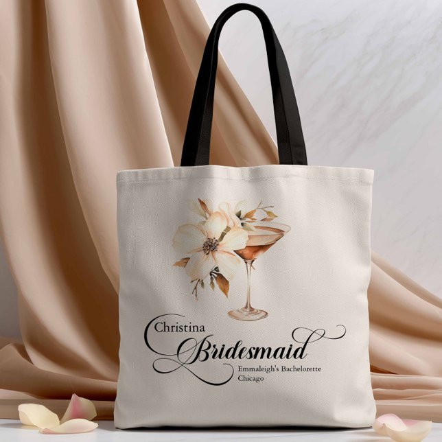 Bridesmaid Espresso Martini Bachelorette Tasche (Espresso Martini Tote Bag)