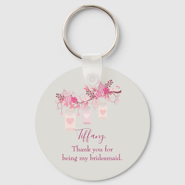 Bridesmaid Favor Gift Schlüsselanhänger (Vorderseite)
