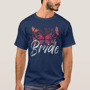 Bridesmaid Floral Wreath Brautparty Wedding Bri T-Shirt