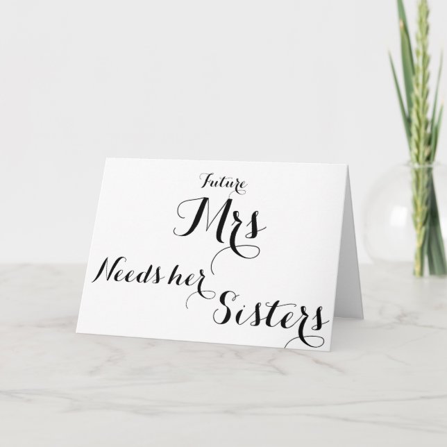 Bridesmaid-frag-Karte Einladung (Vorderseite)