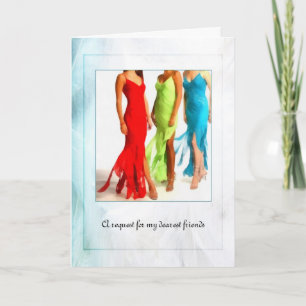 Bridesmaid - Friend - Invitation Einladung