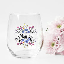 Bridesmaid-Geschenk, Modernes elegantes Monogramm