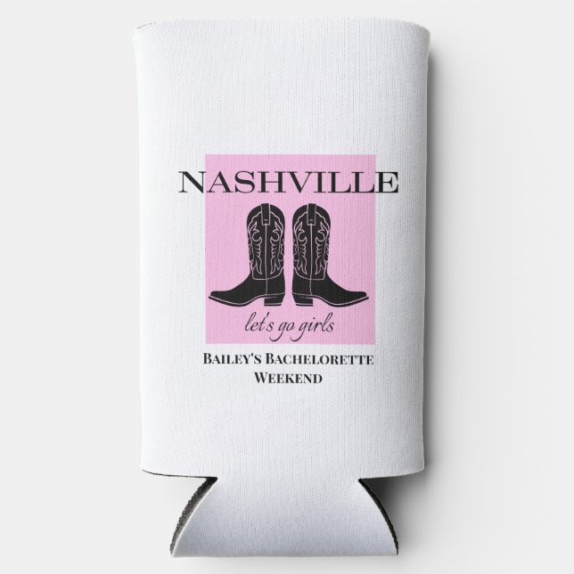 Bridesmaid-Geschenk - Nashville Can Cooler Selters Dosenkühler (Vorderseite)