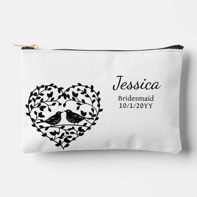 Bridesmaid-Geschenk personalisieren Zubehörtasche (Vorderseite)