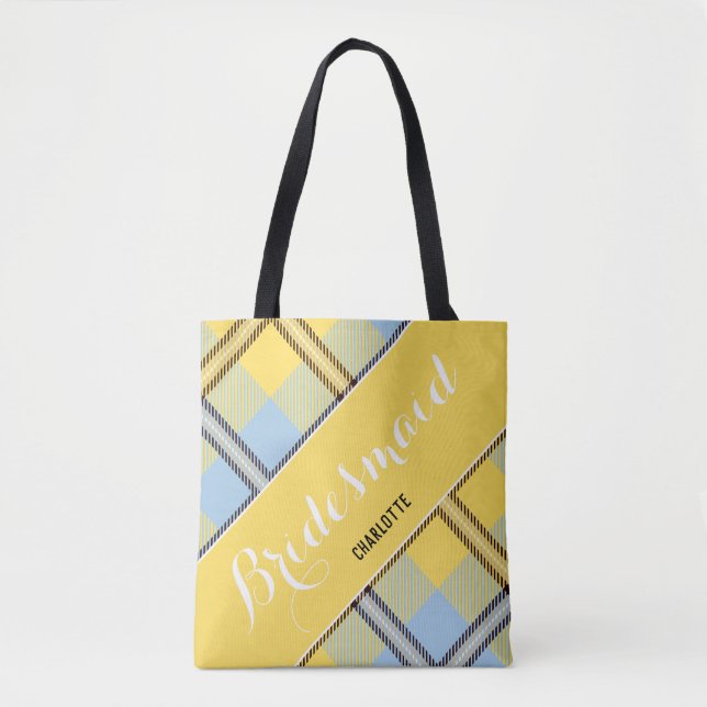 Bridesmaid Geschenk Personalisiert Einfaches Name  Tasche (Vorderseite)