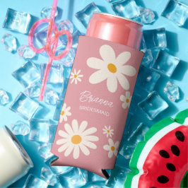 Bridesmaid-Geschenke Retro daisy Wüste rosa Brauch Selters Dosenkühler