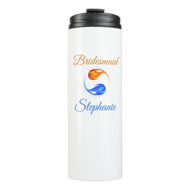 Bridesmaid-Geschenke - Zwillingsflame Thermosbecher (Vorderseite)
