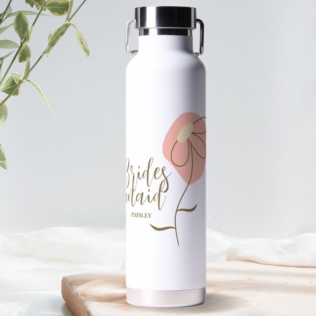 Bridesmaid gibt Wasserflasche - Golden Daisy Trinkflasche (Von Creator hochgeladen)