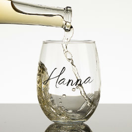 Bridesmaid Gift Personalisierten Feministerienname Weinglas Ohne Stiel