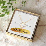 Bridesmaid Gold Blush Jewery Necklace Display Quadratische Visitenkarte<br><div class="desc">Diese goldblütige Schmuckkarte macht aus Ihrem Lieblingsfach ein besonderes Hochzeitsgeschenk. Sie können die Karten mit Ihrem Ladennamen und der Nachricht für Ihr Bridemaid auf der Vorderseite anpassen und Ihren QR-Code, die kurze Nachricht und die Kontaktdaten auf der Rückseite hinzufügen. Diese handlichen Karten sind doppelt so viele Visitenkarten, sodass Ihre Kunden...</div>