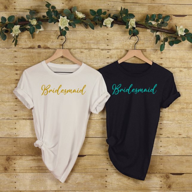 Bridesmaid-Gold Bright Bridal Junggeselinnen-Absch T-Shirt (Von Creator hochgeladen)