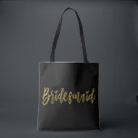 Bridesmaid Gold und Black Wedding Party Bag Tasche<br><div class="desc">Bridesmaid Gold und Black Wedding Party Bag ist die perfekte Hochzeitstasche,  um mit einer Hochzeit in Urlaubsort zu reisen.</div>