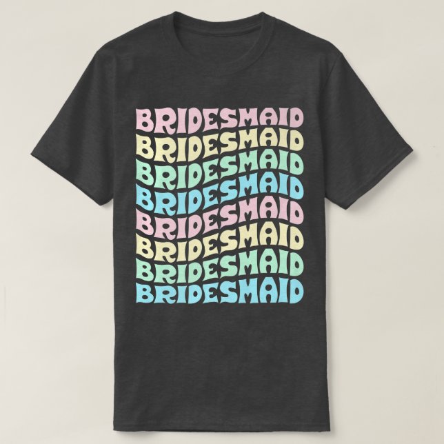 Bridesmaid I Do Crew Retro Junggeselinnen-Abschied T-Shirt (Design vorne)